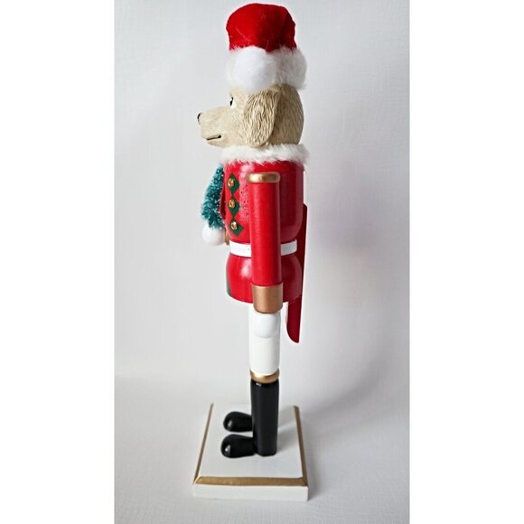 2022 Dog Nutcracker Christmas Holiday 13.5" Wood - Picture 5 of 6